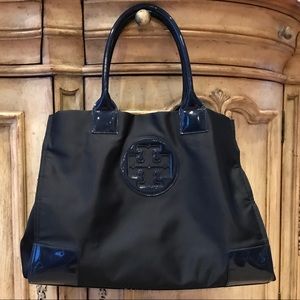 Tory Burch Ella Tote Navy • Gently Used